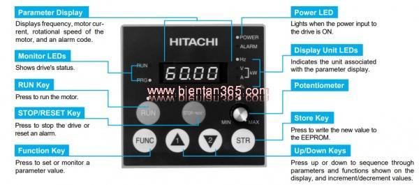 Biến tần Hitachi L300P-015LFU/HFU 1.5Kw, 380V 8