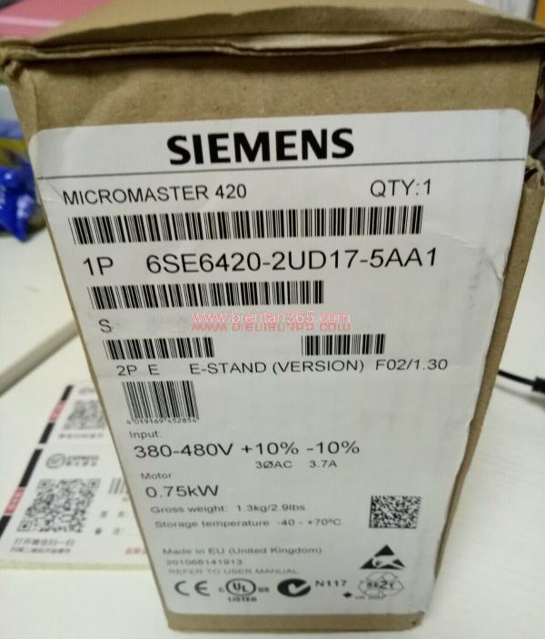 Biến tần Siemens MM420 6SE6420-2UD17-5AA1 0.75kW