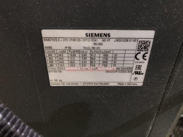 Siemens motor 1ph8133-1df12