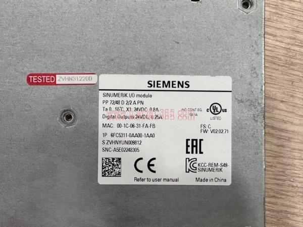 6fc5311-0aa00-1aa0 sinumerik i o module